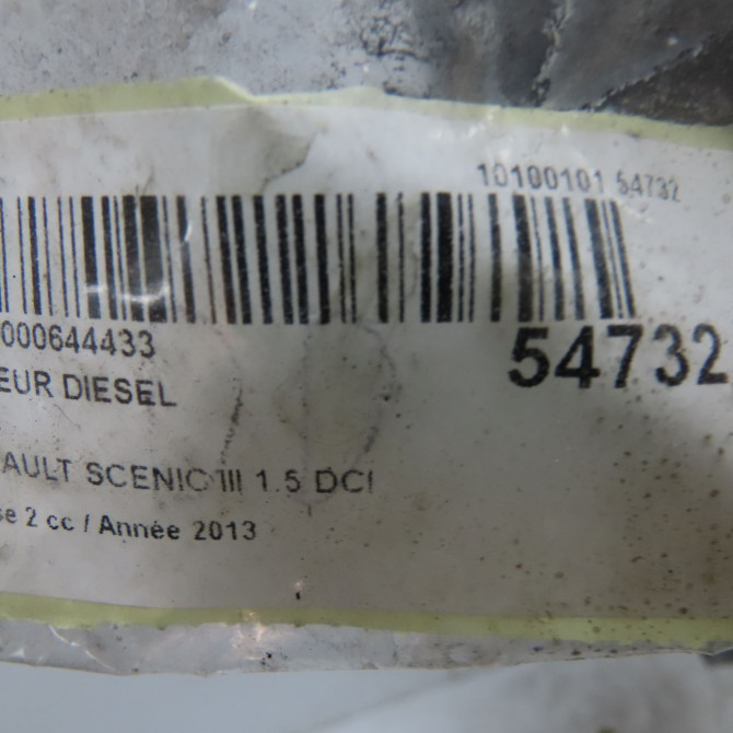 Moteur diesel occasion RENAULT SCENIC III Phase 2 12-2011->03-2013 1.5 DCI 110ch 100014420R 8