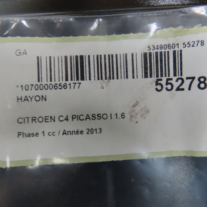 Hayon occasion CITROEN C4 PICASSO I Phase 1 01-2007->10-2013 1.6 HDi 16v 110ch 8701W7 6