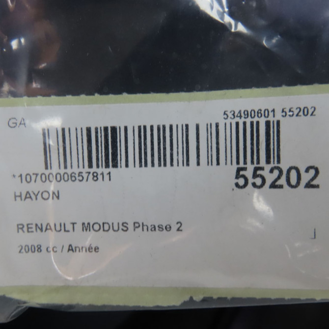Hayon occasion RENAULT MODUS Phase 2 01-2008->12-2012 1.6i 16v 110ch 901005417R 4