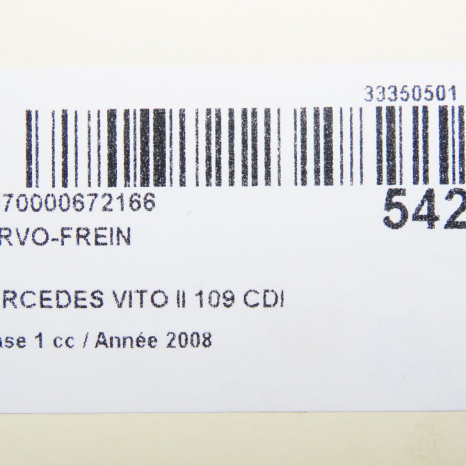 Servo-frein occasion MERCEDES VITO II Phase 1 10-2003->09-2010 109 CDI 88ch 4311727 6