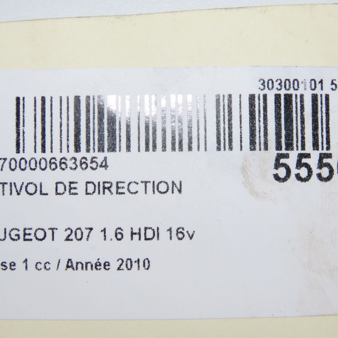 Antivol de direction occasion PEUGEOT 207 Phase 1 04-2006->06-2013 1.6 HDI 16v 90ch 4162XT 4