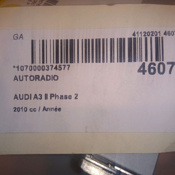 Autoradio occasion AUDI A3 II Phase 2 06-2008->07-2012 8P0057186SX 6