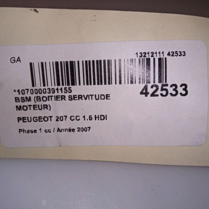 occasion PEUGEOT 207 CC Phase 1 03-2007->... 1.6 HDI 112ch 4