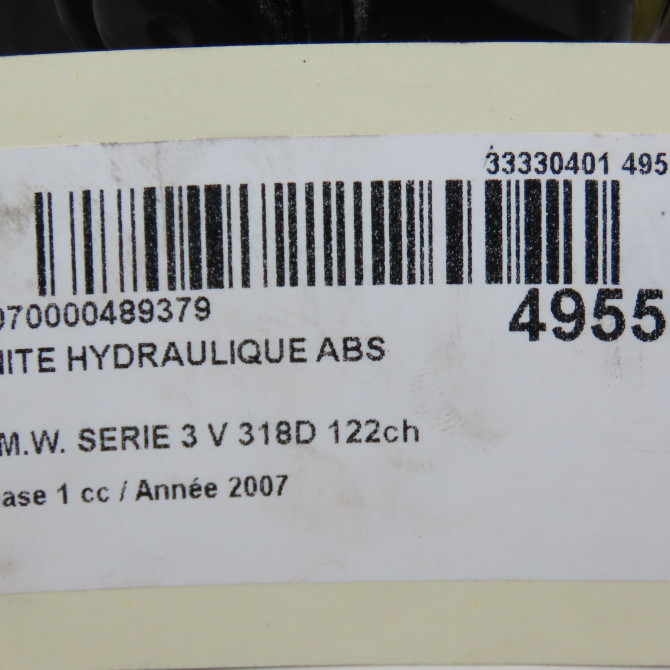 Unité hydraulique ABS occasion B.M.W. SERIE 3 V Phase 1 03-2005->09-2008 318D 122ch 34512460469 7