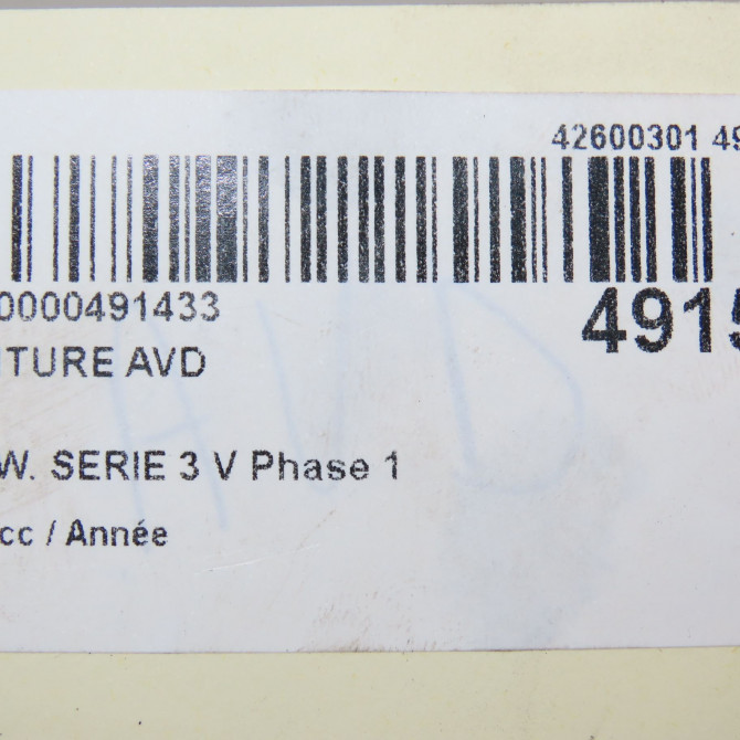 Ceinture avant droite occasion B.M.W. SERIE 3 V Phase 1 03-2005->09-2008 72119138246 7