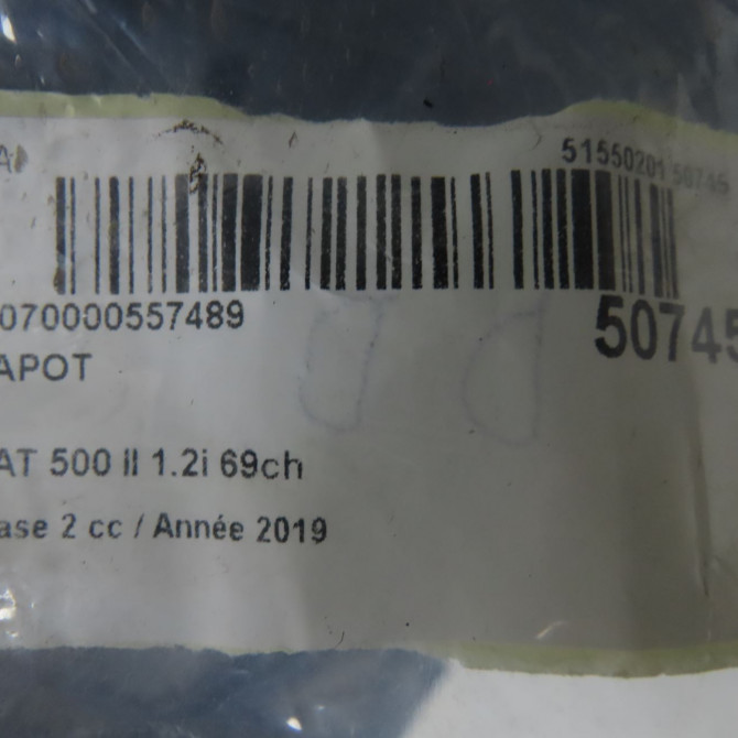 Capot occasion FIAT 500 II phase 2 04-2014->... 1.2i 69ch 52009424 7