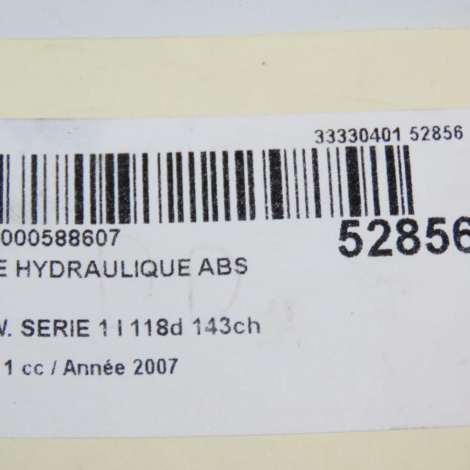 Unité hydraulique ABS occasion B.M.W. SERIE 1 I Phase 1 01-2007->07-2011 118d 143ch 34512460469 8