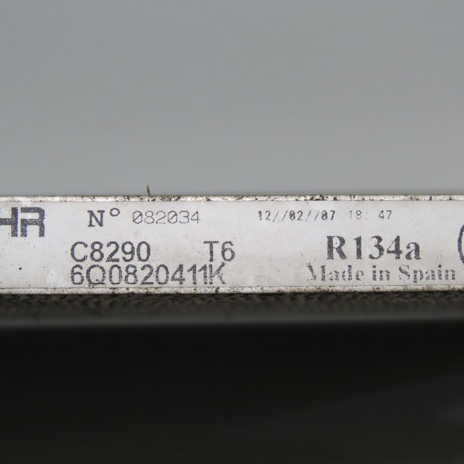 Condenseur clim occasion SEAT IBIZA III Phase 2 03-2006->06-2009 1.4 16v 85ch 6Q0820411K 3
