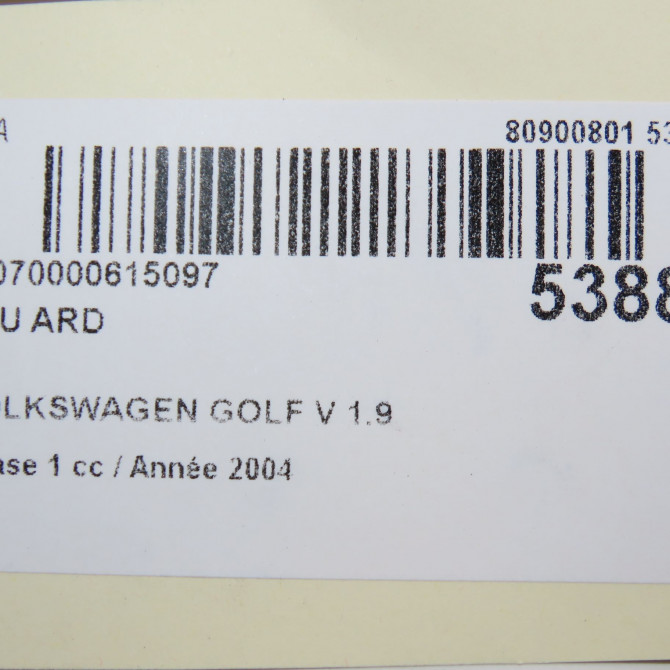 Feu arrière droit occasion VOLKSWAGEN GOLF V Phase 1 11-2003->10-2008 1.9 TDI 105ch 1K6945096AA 5