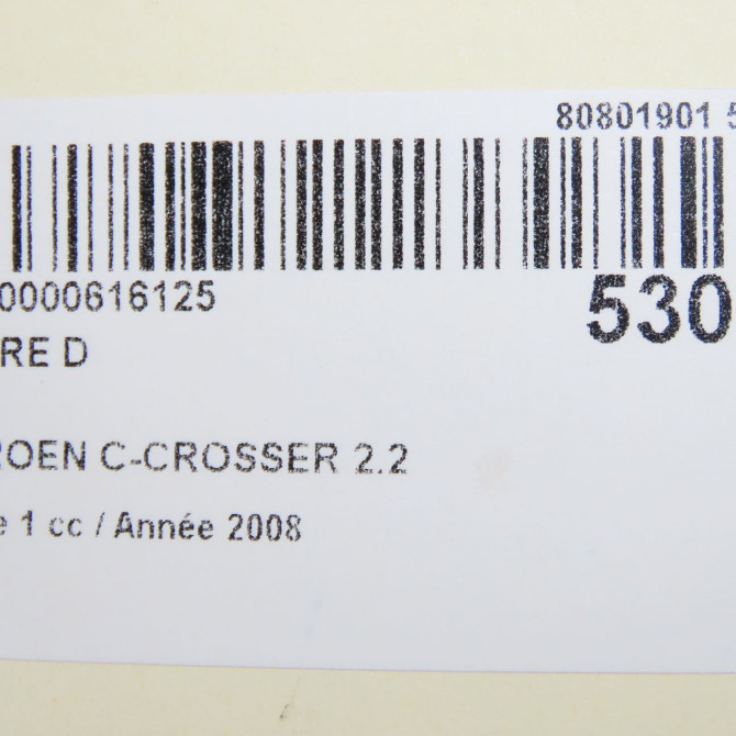 Phare droit occasion CITROEN C-CROSSER Phase 1 04-1995->04-1999 2.2 HDI 160ch 6206N3 6