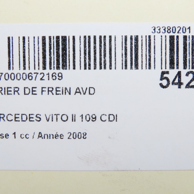 Etrier de frein avant droit occasion MERCEDES VITO II Phase 1 10-2003->09-2010 109 CDI 88ch 44205483 6