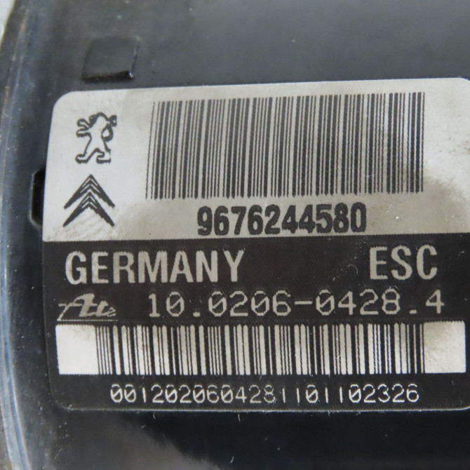 Unité hydraulique ABS occasion PEUGEOT 207 CC Phase 1 03-2007->... 1.6 THP 150ch 4541TF 4