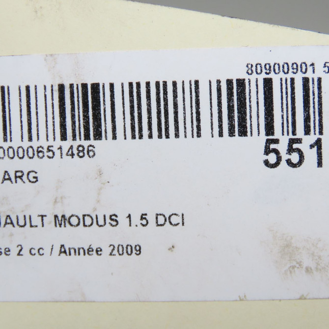 Feu arrière gauche occasion RENAULT MODUS Phase 2 01-2008->12-2012 1.5 DCI 85ch 8201012186 6
