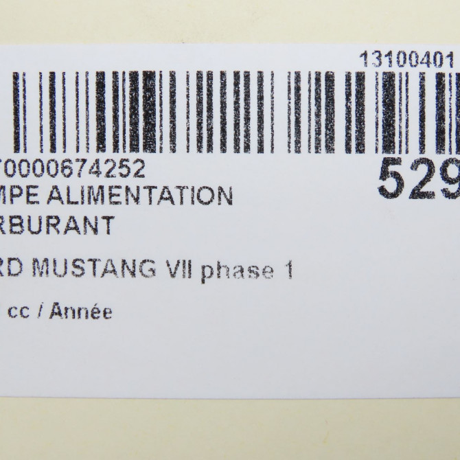 Pompe alimentation carburant occasion FORD MUSTANG VII phase 1 06-2015->... 5297238 6