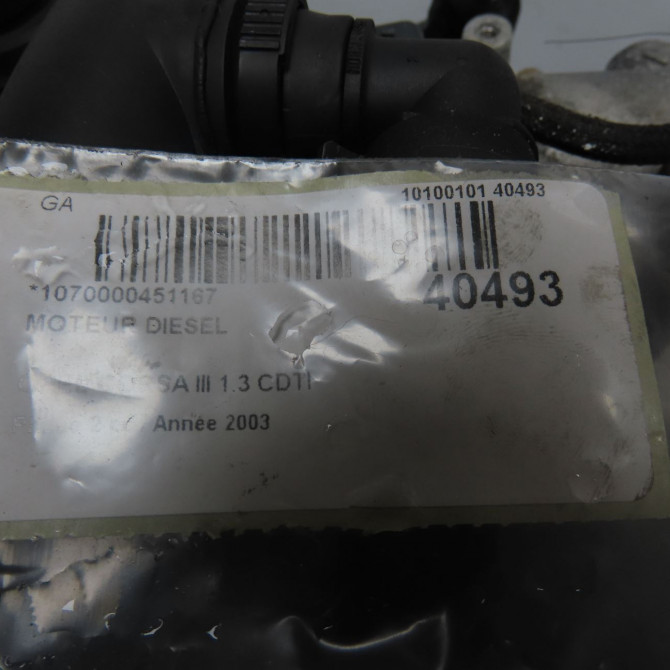 Moteur diesel occasion OPEL CORSA III Phase 2 08-2003->09-2006 1.3 CDTI 55223890 6