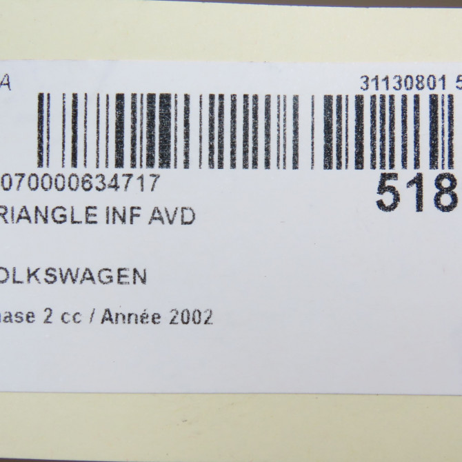 Triangle inf avd occasion  7D0407152A 5