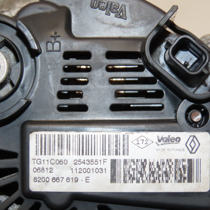 Alternateur occasion RENAULT TWINGO II Phase 2 12-2011->12-2014 8200667619 6