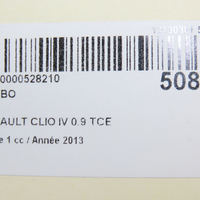 Turbo occasion RENAULT CLIO IV Phase 1 07-2012->... 0.9 TCE 90ch 7