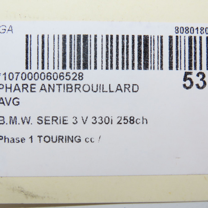 Phare antibrouillard avant gauche occasion  63176910791 5