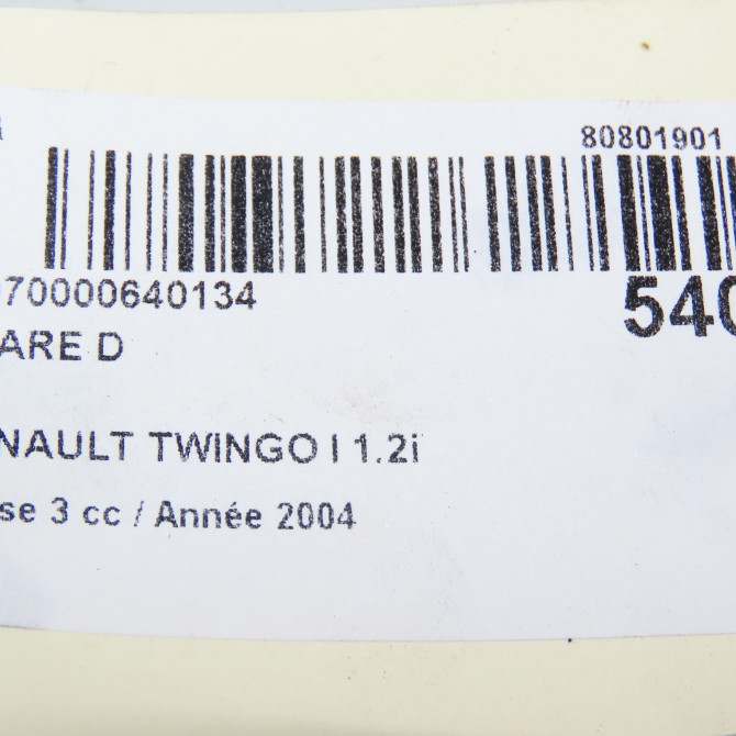 Phare droit occasion RENAULT TWINGO I Phase 3 08-2000->06-2007 1.2i 7701049687 6