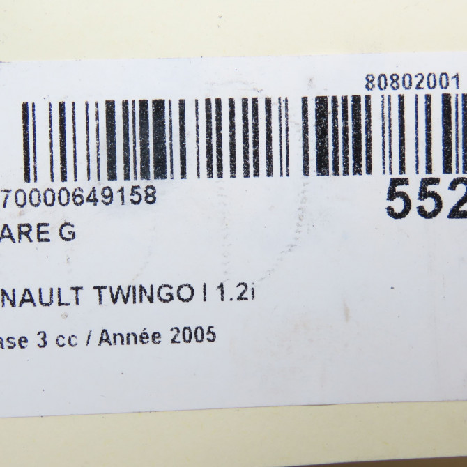 Phare gauche occasion RENAULT TWINGO I Phase 3 08-2000->06-2007 1.2i 7701049686 5