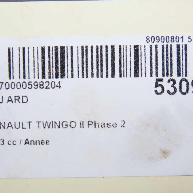 Feu arrière droit occasion RENAULT TWINGO II Phase 2 12-2011->12-2014 8201523617 5