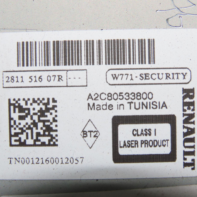 Autoradio occasion RENAULT TWINGO II Phase 2 12-2011->12-2014 1.2i 16v 75ch 281158481R 3