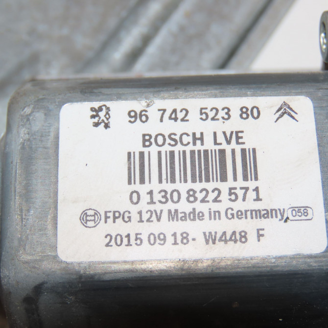 Mecanisme + moteur lève-glace avant droit occasion PEUGEOT 208 208 Phase 1 2012-03-01->2015-09-30 1.0i VTI 68ch 9673155180 5
