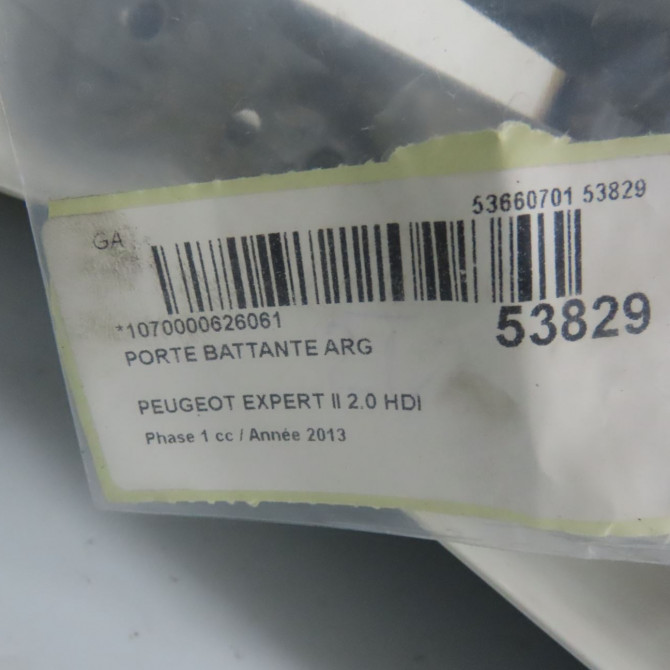 Porte battante arrière gauche occasion PEUGEOT EXPERT II Phase 1 01-2007->... 2.0 HDI 128ch 8702A1 8