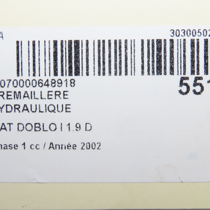 Cremaillere hydraulique occasion FIAT DOBLO I Phase 1 03-2001->12-2005 1.9 D 46833541 7