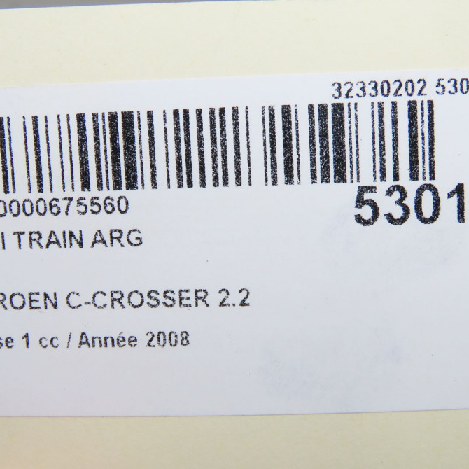 Demi train arg occasion CITROEN C-CROSSER Phase 1 04-1995->04-1999 2.2 HDI 160ch 5