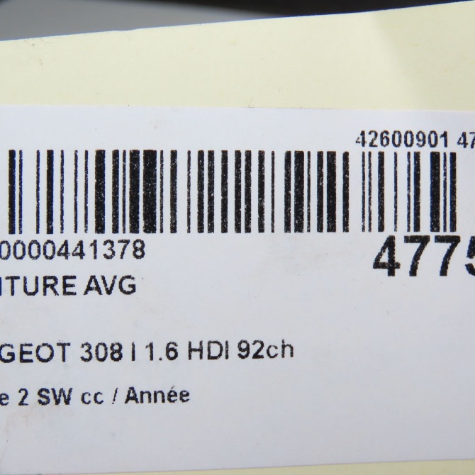 Ceinture avant gauche occasion PEUGEOT 308 I Phase 1 04-1995->04-1999 1.6 HDI 92ch 8976S1 5
