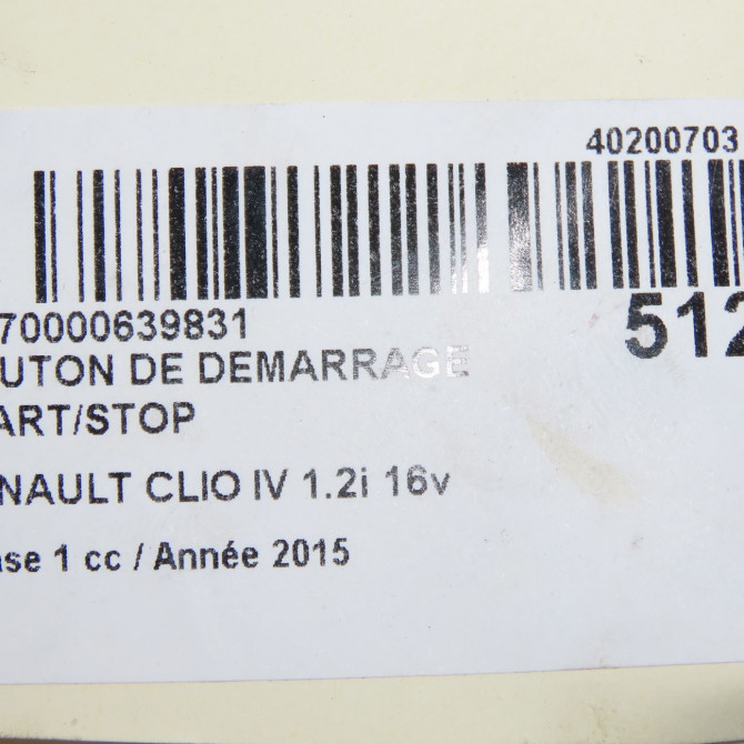 occasion RENAULT CLIO IV Phase 1 07-2012->... 1.2i 16v 75ch 5