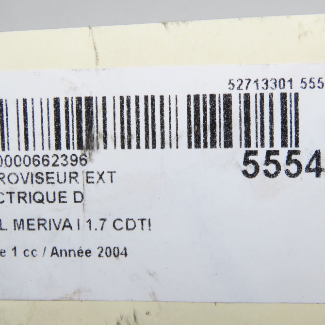 Retroviseur exterieur electrique droit occasion OPEL MERIVA I Phase 1 04-2003->12-2005 1.7 CDTI 13148951 6