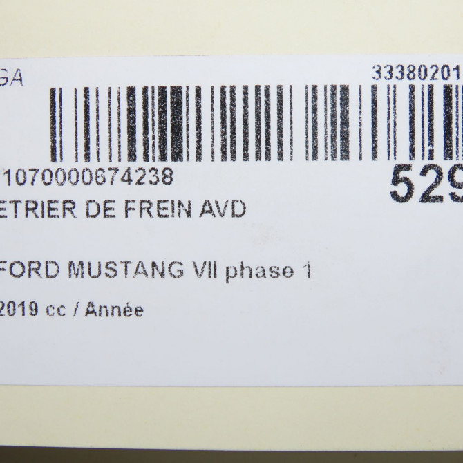 Etrier de frein avant droit occasion FORD MUSTANG VII phase 1 06-2015->... 2211945 7