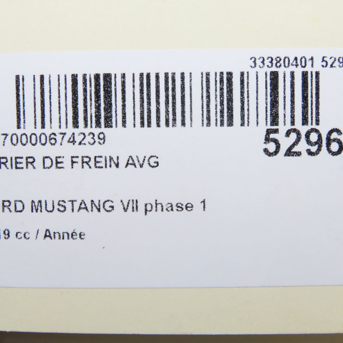 Etrier de frein avant gauche occasion FORD MUSTANG VII phase 1 06-2015->... 2637087 7