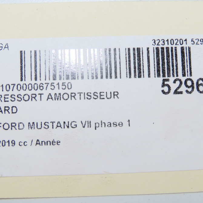Ressort amortisseur ard occasion FORD MUSTANG VII phase 1 06-2015->... 6