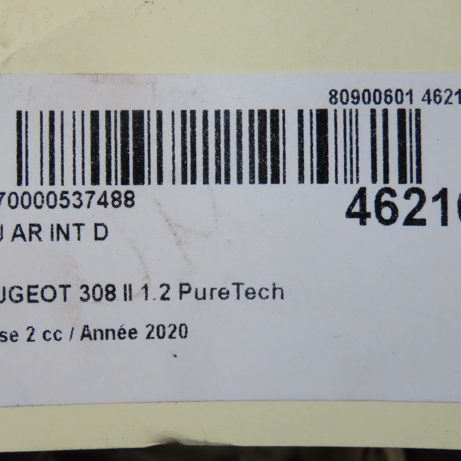 Feu arrière intérieur droit occasion PEUGEOT 308 II Phase 1 04-1995->04-1999 1.2 PureTech 110ch 9678094880 6