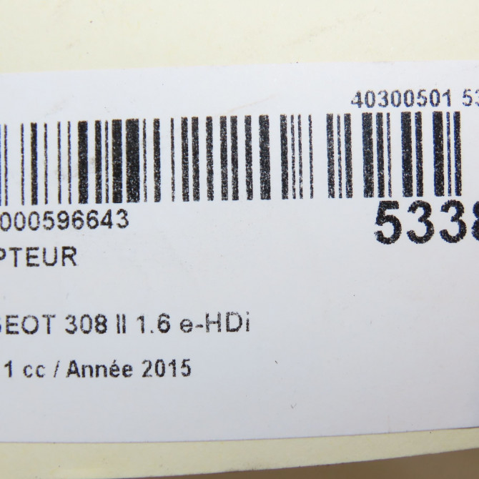 Compteur occasion PEUGEOT 308 II 308 II Phase 1 2013-06-01->2017-08-31 1.6 e-HDi 115ch 9809838380 6
