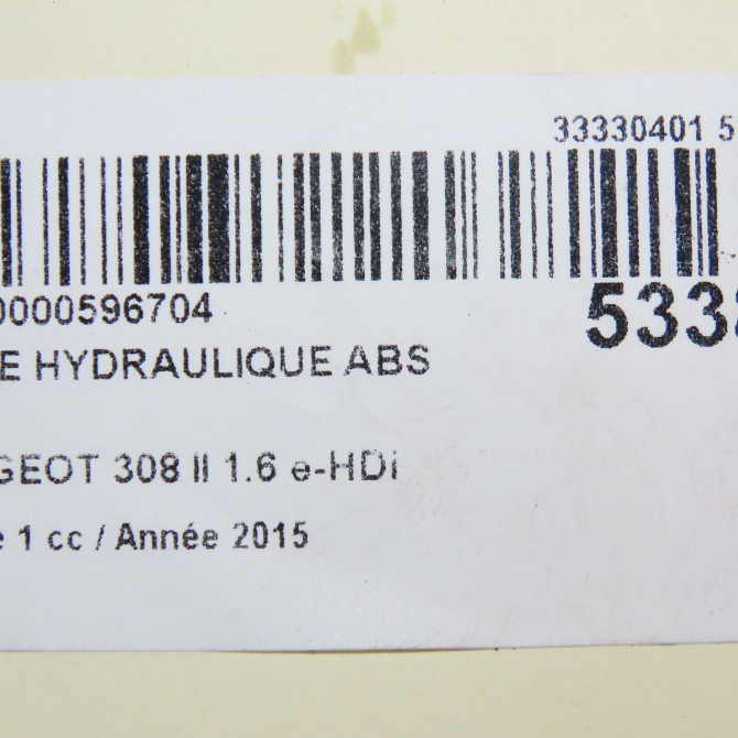 Unité hydraulique ABS occasion PEUGEOT 308 II 308 II Phase 1 2013-06-01->2017-08-31 1.6 e-HDi 115ch 1613414980 6