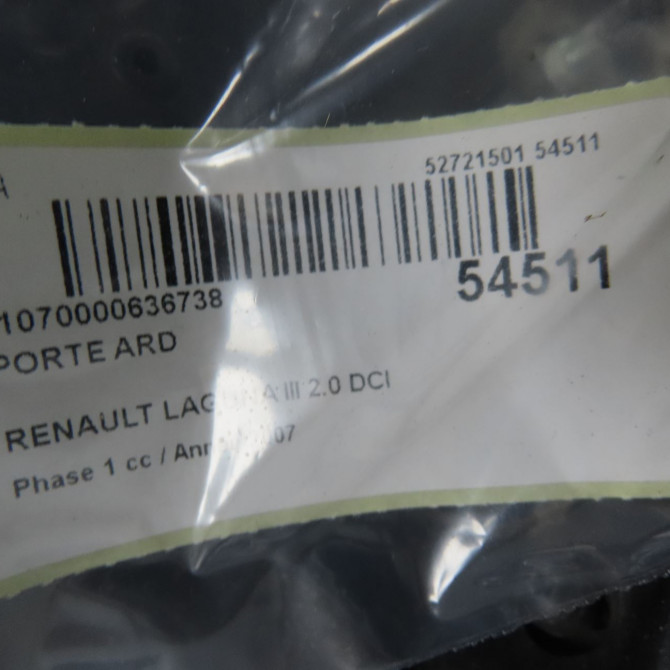 Porte arrière droite occasion RENAULT LAGUNA III Phase 1 10-2007->10-2010 2.0 DCI 150ch 821000022R 4