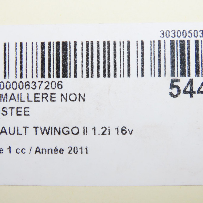 Cremaillere non assistee occasion RENAULT TWINGO II Phase 1 06-2007->11-2011 1.2i 16v 75ch 8200867057 8