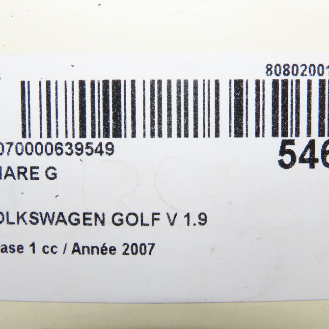 Phare gauche occasion VOLKSWAGEN GOLF V Phase 1 11-2003->10-2008 1.9 TDI 105ch 1K6941029P 6