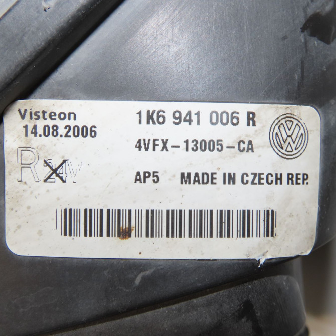 Phare droit occasion VOLKSWAGEN GOLF V Phase 1 11-2003->10-2008 1.9 TDI 105ch 1K6941030P 4