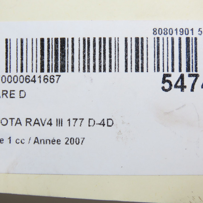 Phare droit occasion TOYOTA RAV4 III Phase 1 02-2006->11-2009 177 D-4D 8113042360 6