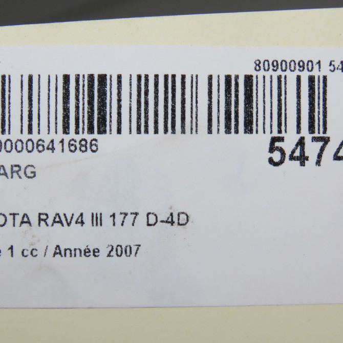 Feu arrière gauche occasion TOYOTA RAV4 III Phase 1 02-2006->11-2009 177 D-4D 8156142091 5