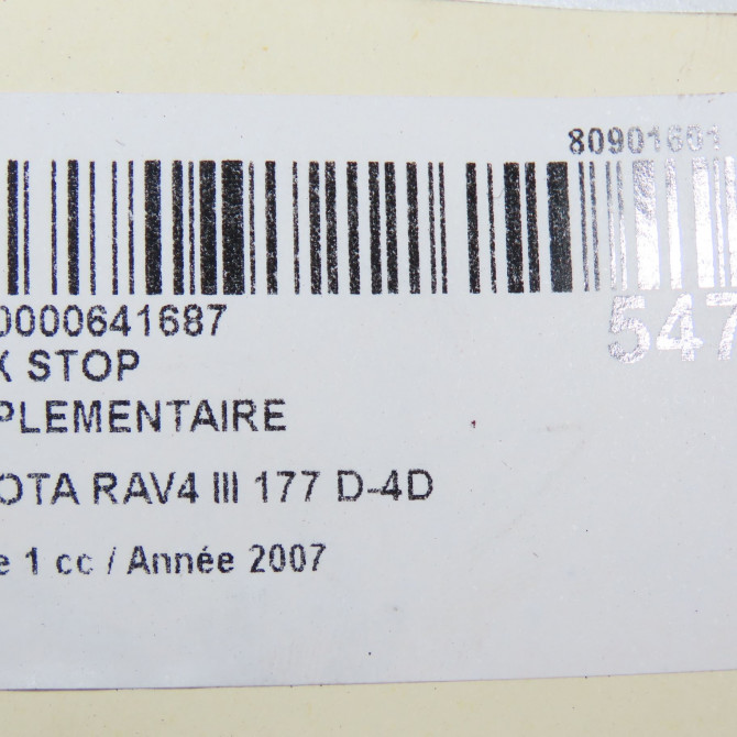 Feux stop supplementaire occasion TOYOTA RAV4 III Phase 1 02-2006->11-2009 177 D-4D 8157042071 5