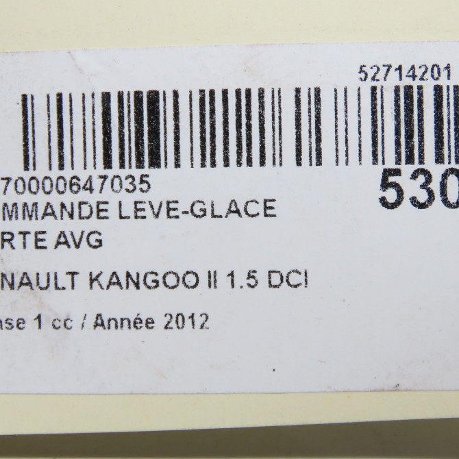 Commande lève-glace porte avant gauche occasion RENAULT KANGOO II Phase 1 01-2008->03-2013 1.5 DCI 75ch 8200476806 4