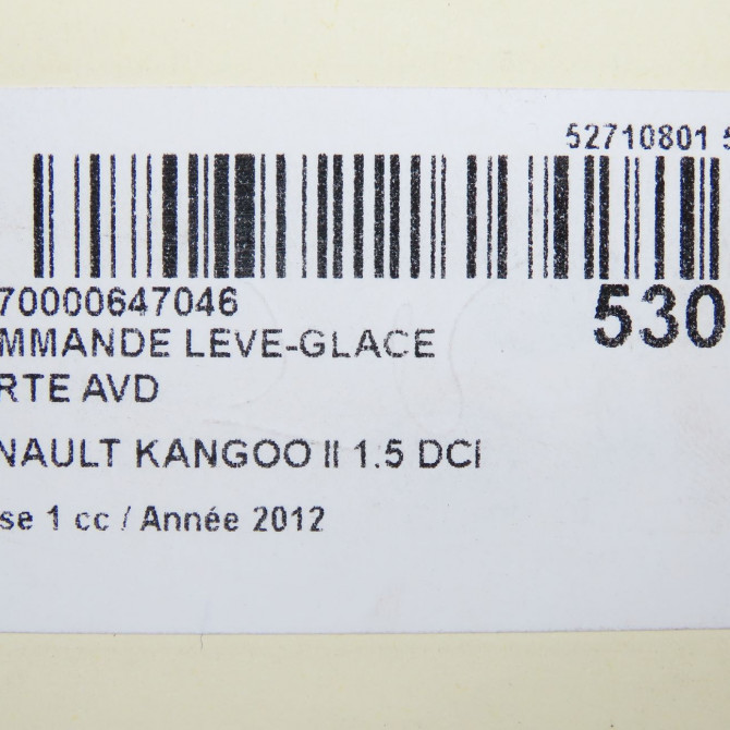 Commande lève-glace porte avant droite occasion RENAULT KANGOO II Phase 1 01-2008->03-2013 1.5 DCI 75ch 8200476809 4