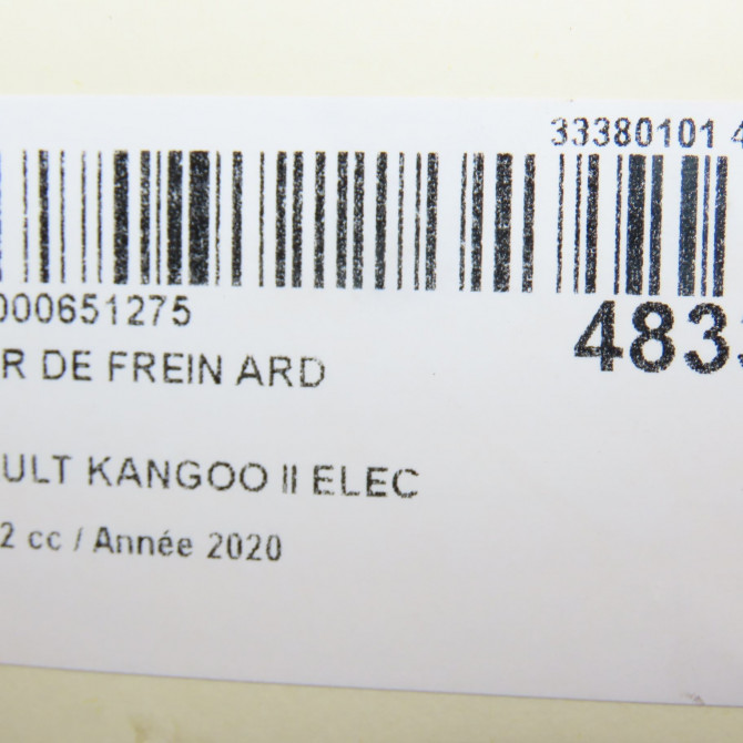 Etrier de frein arrière droit occasion RENAULT KANGOO II Phase 2 01-2013->... ELEC 440011818R 4